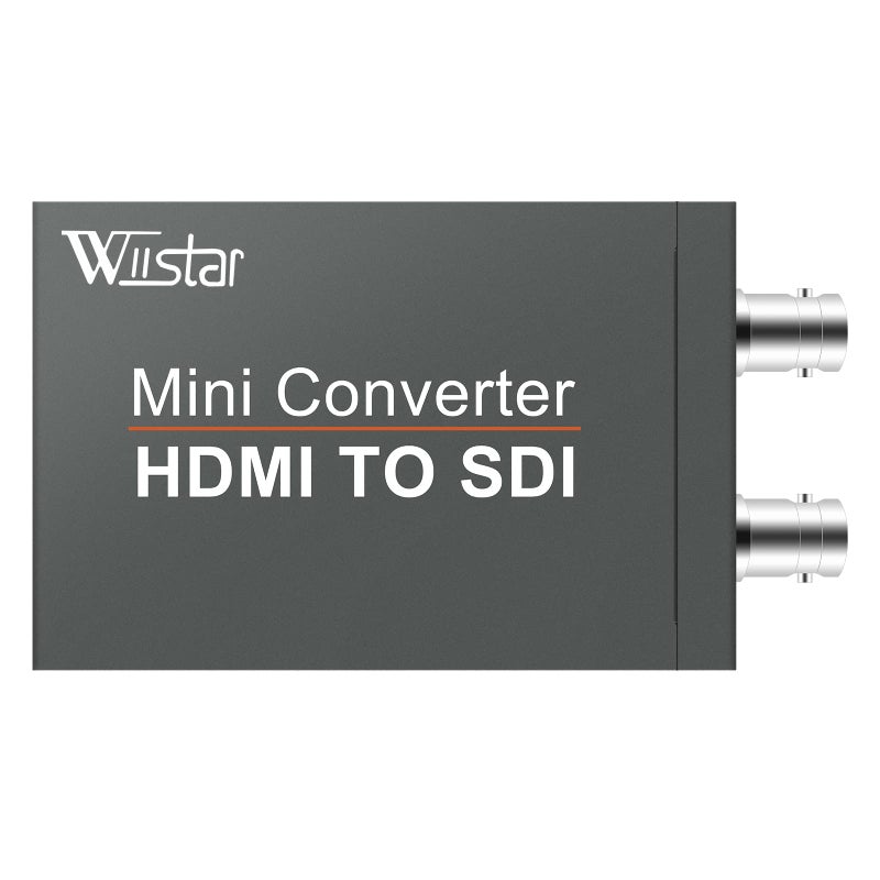 Wiistar HDMI to SDI Converter HDMI Input to SDI 2 Output Support SD/HD/3G-SDI 1080P FHD 1 in 2 Out for Camera HDTV - Image 2